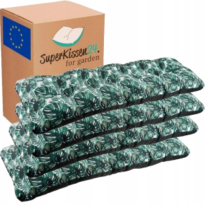 Poduszka ogrodowa na ławkę huśtawkę palety wodooporna 120x38 exot 4 sztuki